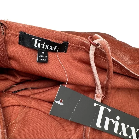 Trixxi Velvet Bustier Mini Bodycon Dress Size Medium Junior - Picture 5 of 8